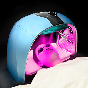 7 Colour Near Infrared Pdt Led Red Light Therapy Facial Machine with Nano Steam