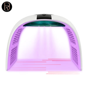 7 Color Led Face Mask Beauty Device Facial Cold Nano Spray Professional PDT LED Light Therapy Machine