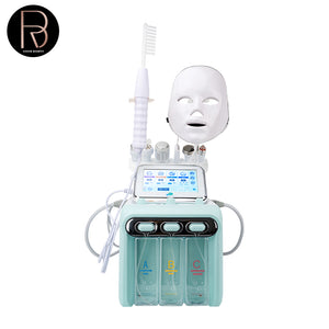 8 in 1 H2 02 Water Dermabrasion Facial Care Small Bubble Hydra Beauty Facial Machine with Led Mask