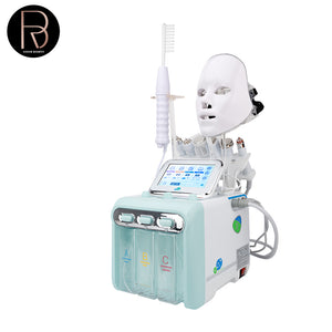 8 in 1 H2 02 Water Dermabrasion Facial Care Small Bubble Hydra Beauty Facial Machine with Led Mask