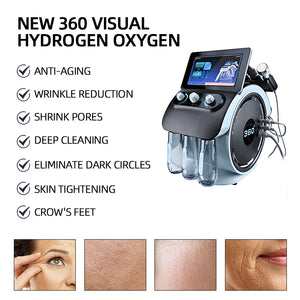 New Technology Small Bubble Oxygen Jet Skin Management System 6 In 1 Water Oxygen Hydra Diamond Device