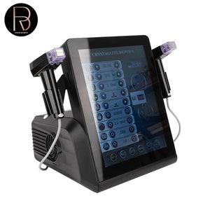 Black RF Microneedle Equipment Gold Radio Fractional Facial Microneedling RF Lifting Machine