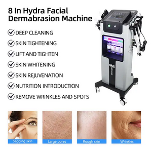 The New Product 8 in 1 Aqua Peel Up Oxygen Hydra Deep Cleaning Facial Machine Hydra Microdermabrasion Spa Equipment