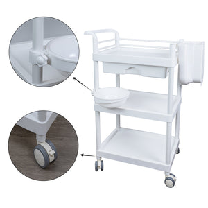 Beauty Salon Trolley Cart Storage Equipment On Wheels