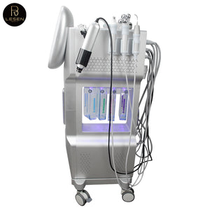 9 In 1 H2O2 Oxygenation Glow Skin Care Aqua Peel Microdermabrasion Hydration Facial Machine