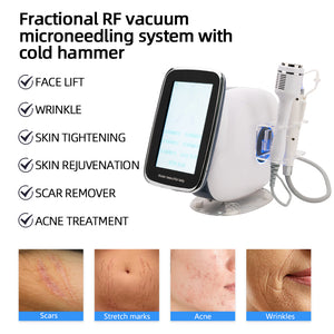 2 in 1 Microneedle Rf Fractional Microneedling machine with Cold Hammer