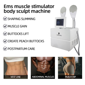 New Technology Body Sculpt Equipment Two Handles Electronic Muscle Stimulator Butt Shaping Machine