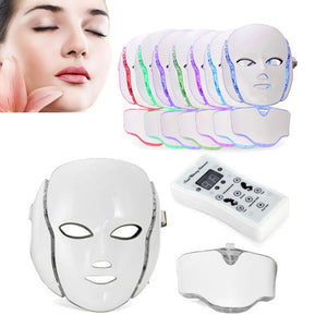 PDT Photon Light Facial Skin Beauty Therapy 7 Colors LED Face Mask