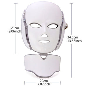 PDT Photon Light Facial Skin Beauty Therapy 7 Colors LED Face Mask