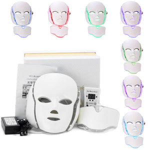 PDT Photon Light Facial Skin Beauty Therapy 7 Colors LED Face Mask