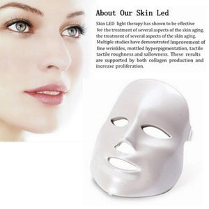 PDT Photon Light Facial Skin Beauty Therapy 7 Colors LED Face Mask